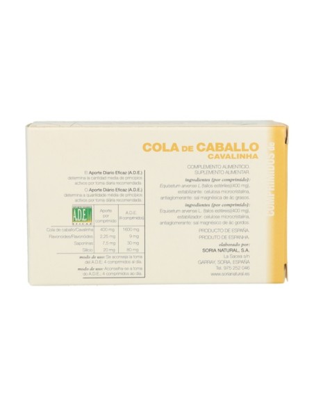 Cola de Caballo 60 comprimidos Soria Natural