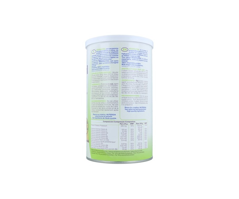Vegenutril proteína vegetal vainilla 350 g de polvo (Vainilla) Nutergia