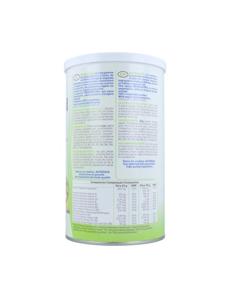 Vegenutril proteína vegetal vainilla 350 g de polvo (Vainilla) Nutergia
