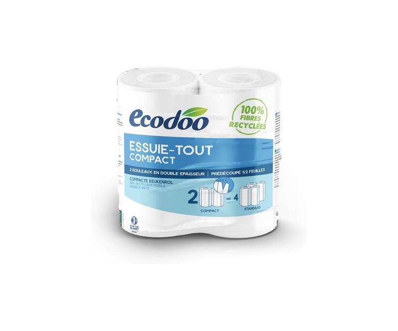 Papel de Cocina Compacto Eco 2 unidades Ecodoo