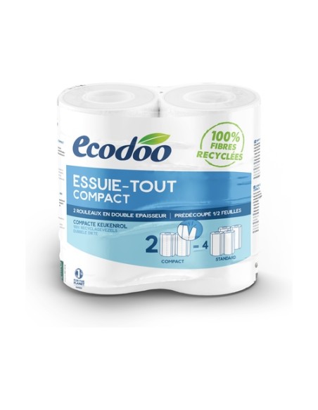 Papel de Cocina Compacto Eco 2 unidades Ecodoo