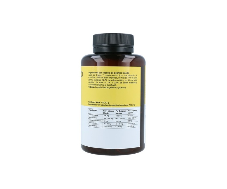 Onazime Aceite Onagra 180 cápsulas de 705mg Enzime sabinco