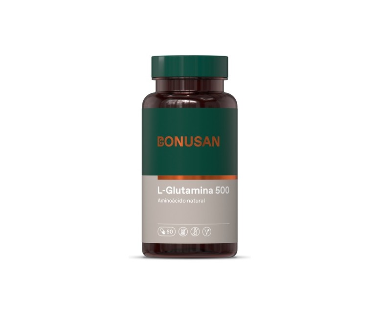 L-Glutamina 60 cápsulas de 500mg Bonusan