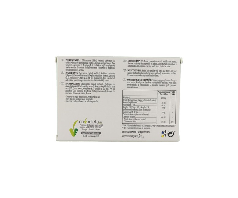 Pilogastril 30 comprimidos masticables Nova Diet