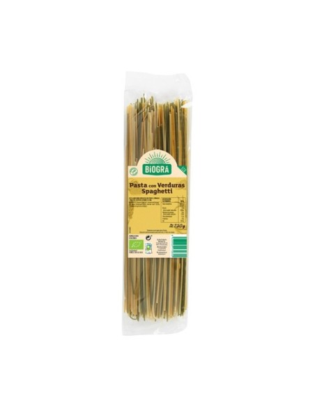 Espagueti con verduras Bio 250 g Biográ