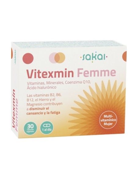 Vitexmin femme salud femenina 30 cápsulas vegetales Sakai