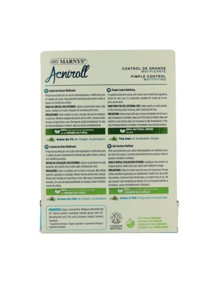 Acniroll Roll-On Control de Granos Matificante 10 ml MARNYS®