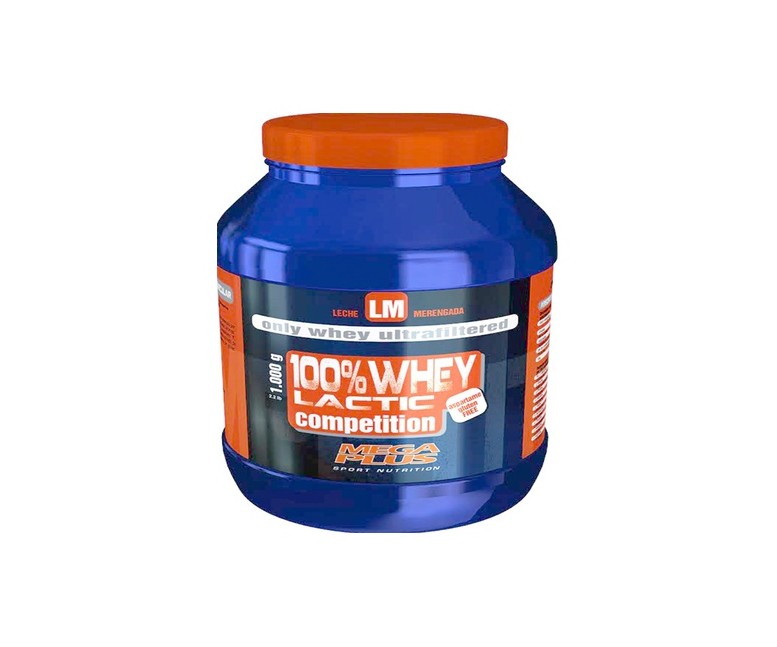 Whey 100% Láctic Compet (Sabor Leche Merengada) 1 kg Mega plus