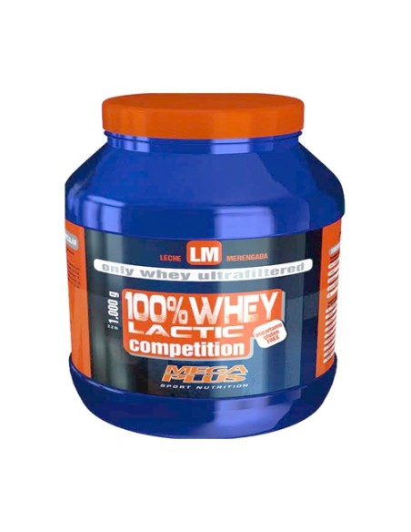 Whey 100% Láctic Compet (Sabor Leche Merengada) 1 kg Mega plus