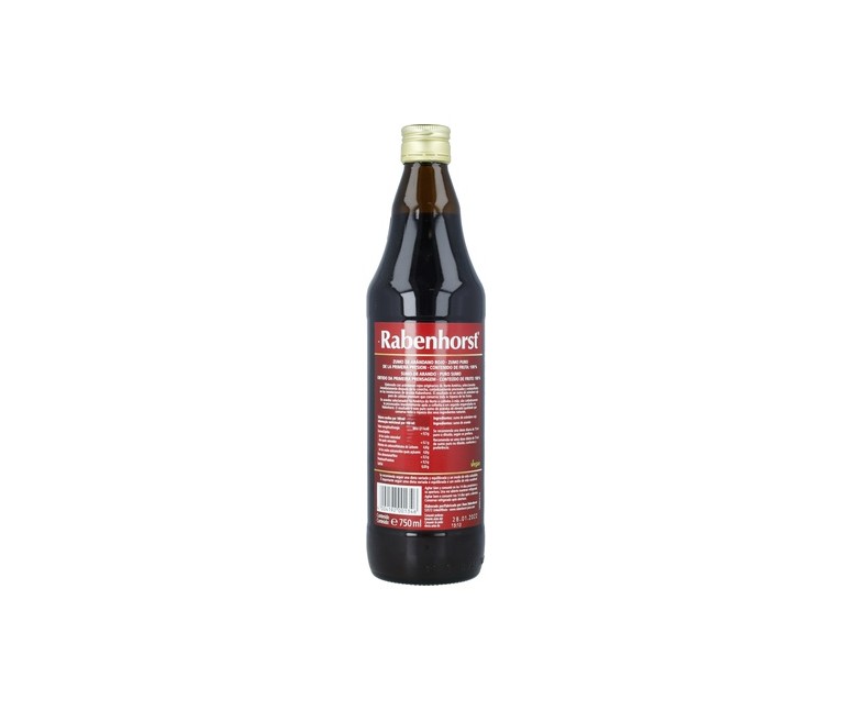 Pack Zumo Arándano Rojo Americano 6 unidades de 750 ml Rabenhorst
