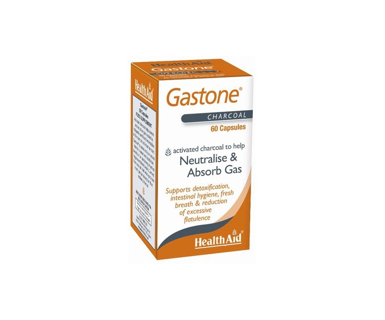 Gastone (Carbón Puro) 60 cápsulas de 260mg Health Aid