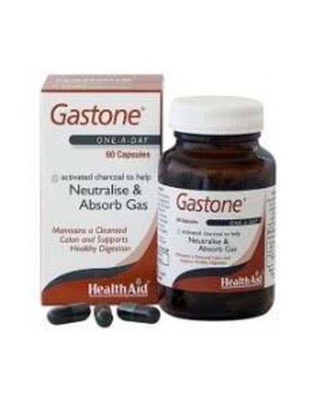 Gastone (Carbón Puro) 60 cápsulas de 260mg Health Aid