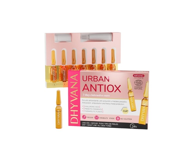 Urban antiox cuidado facial 7 ampollas de 2ml Dhyvana