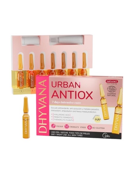 Urban antiox cuidado facial 7 ampollas de 2ml Dhyvana