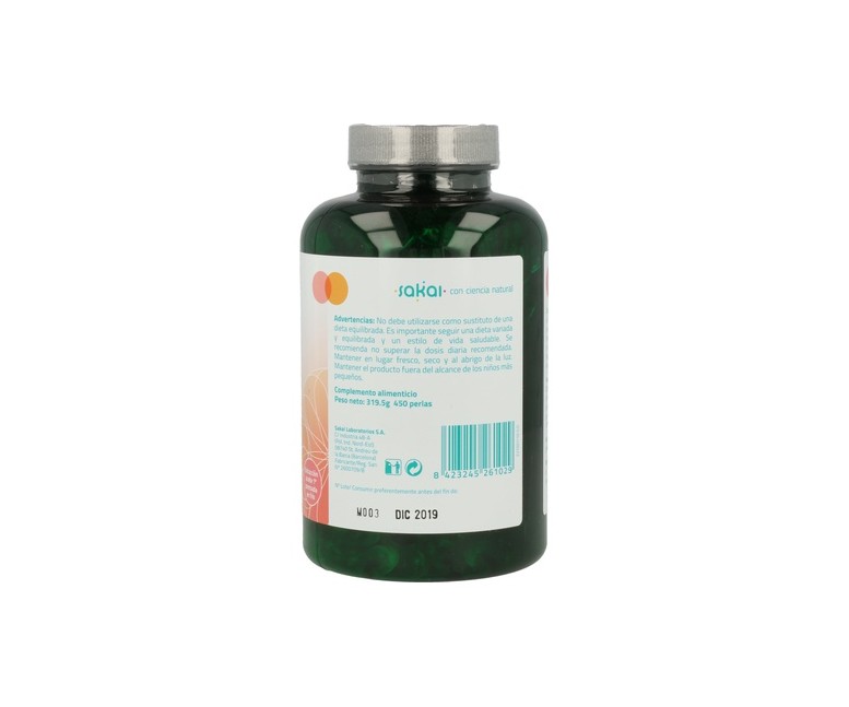 Aceite de Onagra 450 perlas Sakai