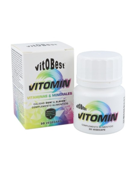 Vitomin complejo vitaminas y minerales 30 cápsulas vegetales VIT.O.BEST