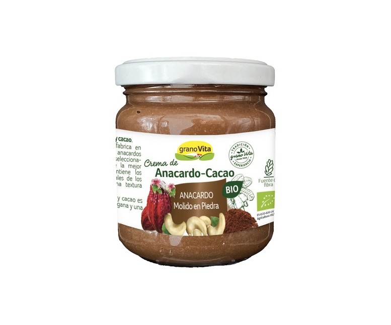 Crema de anacardo y cacao bio 175 g de crema Granovita