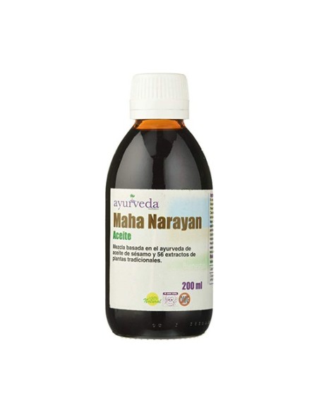 Aceite Maha Narayan Ayurvédico 200 ml de aceite Ayurveda