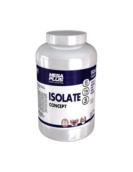 Isolate concept chocolate apoyo masa muscular 2 kg de polvo (Chocolate) Mega Plus