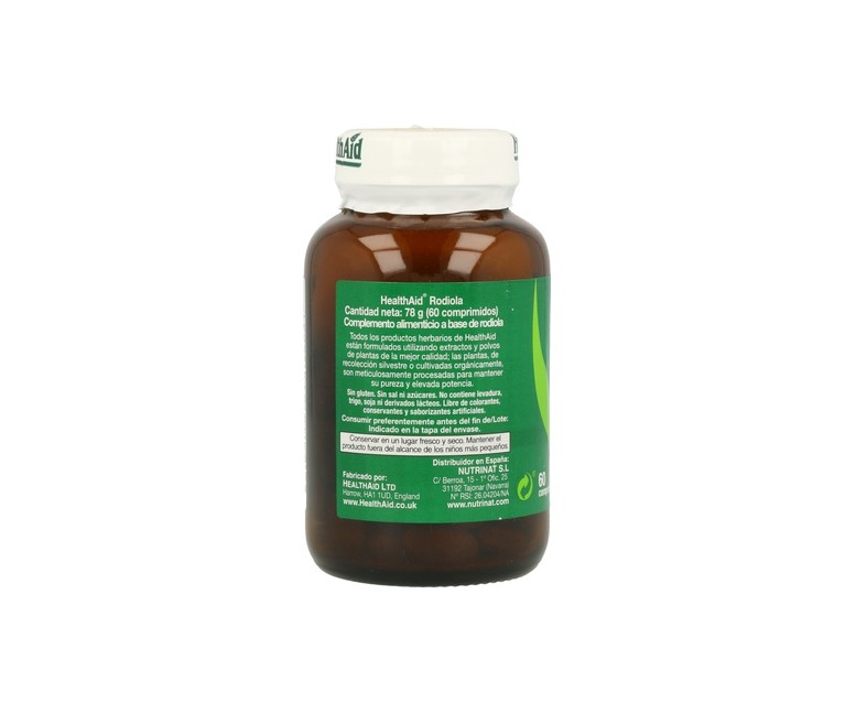 Rhodiola Raíz 60 comprimidos Health aid