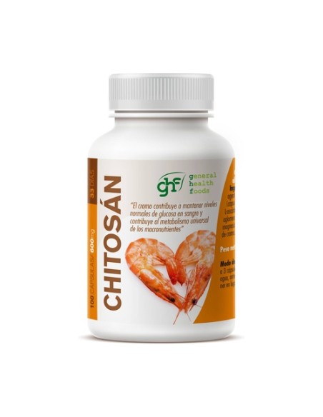 Chitosán bloqueador de grasas 100 cápsulas de 600mg GHF