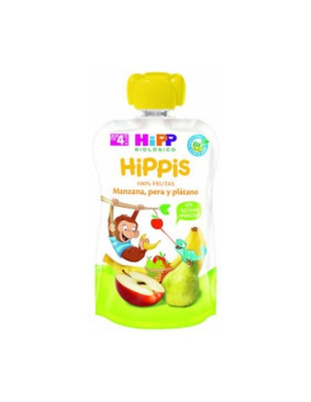 Bolsita de Pera, Plátano y Kiwi 4m+ 100 g (Plátano - Pera - Kiwi) HiPP