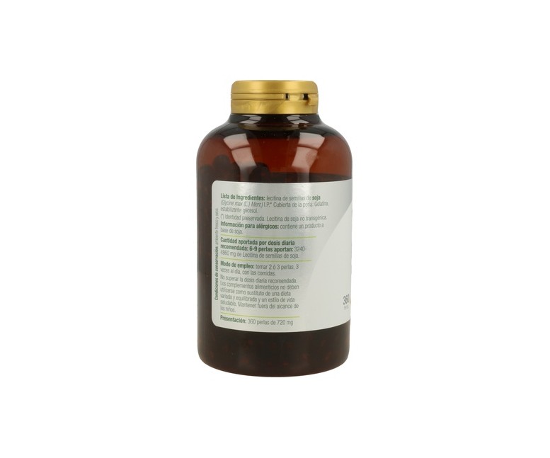 Lecigran (Lecitina de Soja) 360 perlas de 720mg El Granero Integral