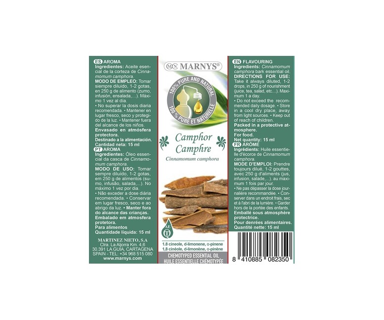 Aceite Esencial de Alcanfor Bio 15 ml MARNYS®
