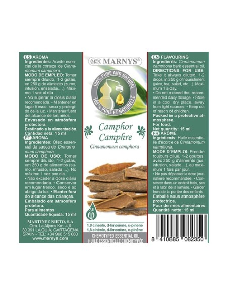 Aceite Esencial de Alcanfor Bio 15 ml MARNYS®