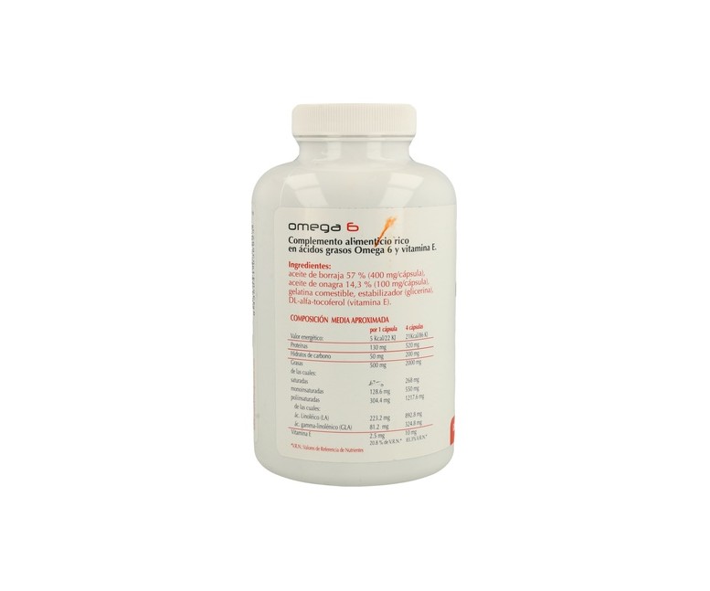 Omega 6 (Onagra+Borraja) 410 cápsulas Plantis