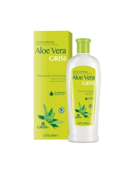 Leche corporal aloe vera 380 ml de crema Grisi