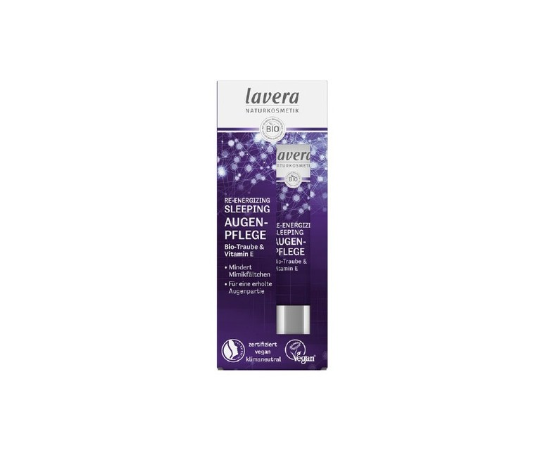 Contorno ojos sleeping reparador uva bio y vitamina E 15 ml Lavera