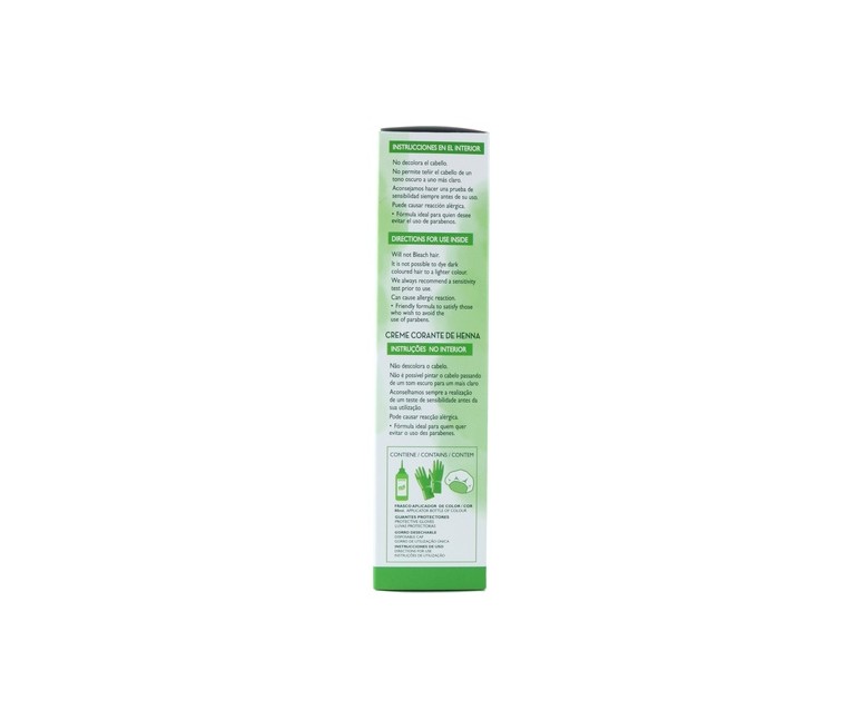Crema colorante a la henna negro 80 ml Corpore Sano