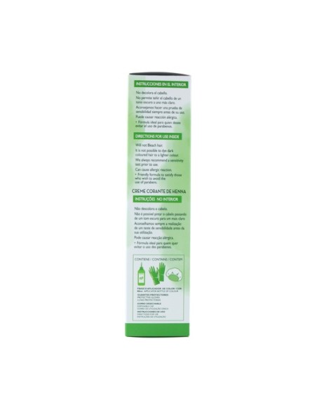 Crema colorante a la henna negro 80 ml Corpore Sano