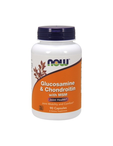 Glucosamina & Condrotoina con MSM 90 cápsulas NOW Foods