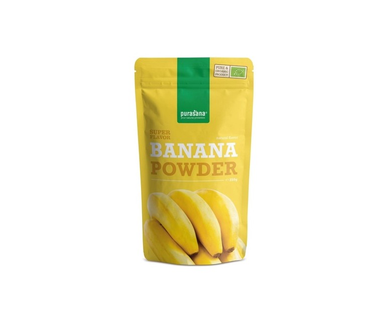 Polvo de banana 250 g (Plátano) Purasana