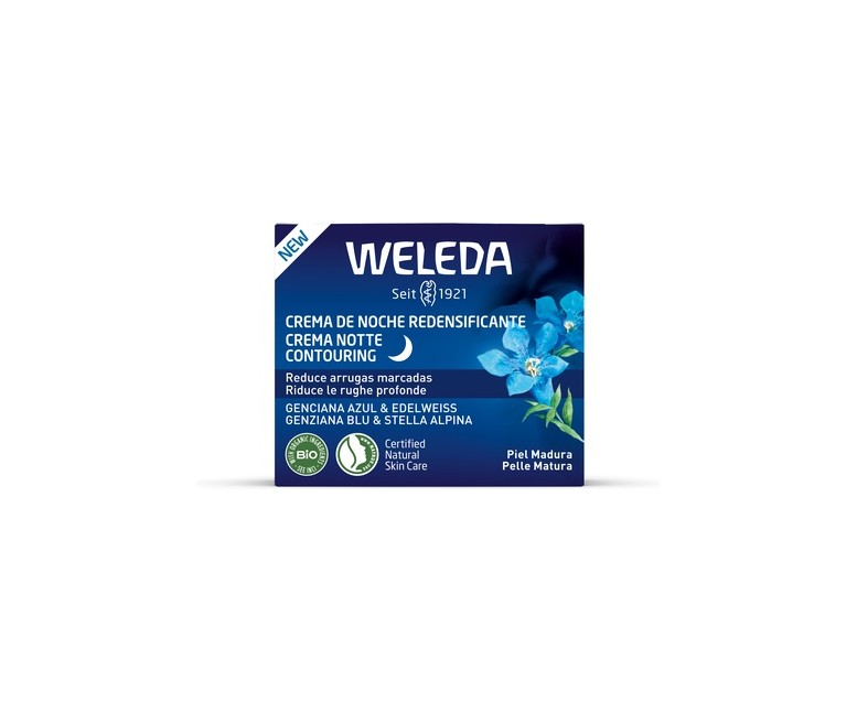 Crema de noche redensificante de genciana azul y edelweiss 40 ml de crema Weleda