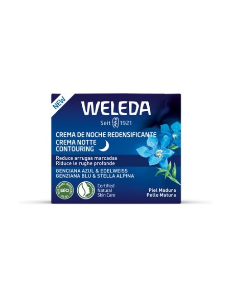 Crema de noche redensificante de genciana azul y edelweiss 40 ml de crema Weleda