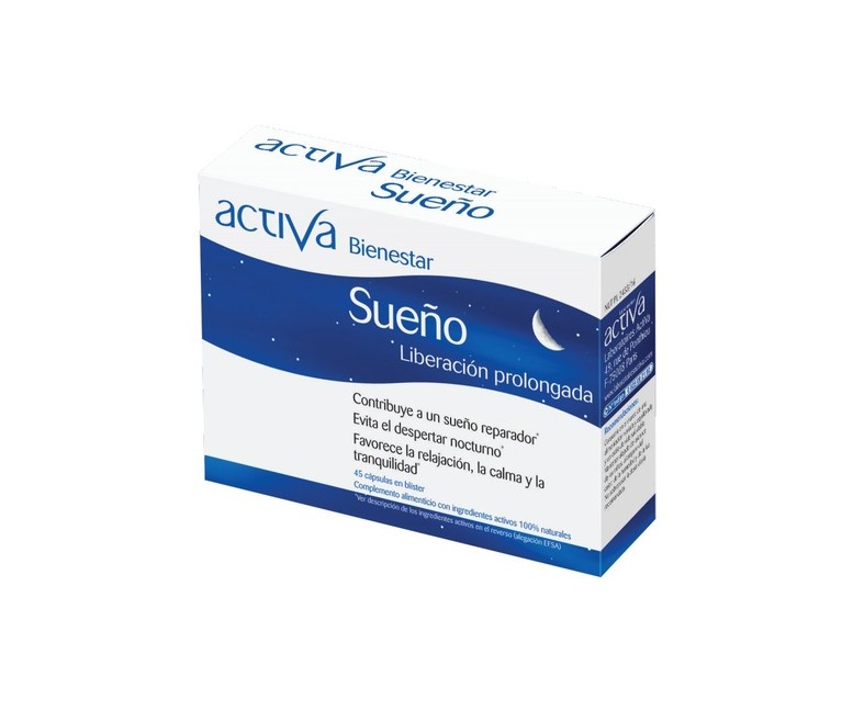 Bienestar sueño 45 cápsulas vegetales Activa