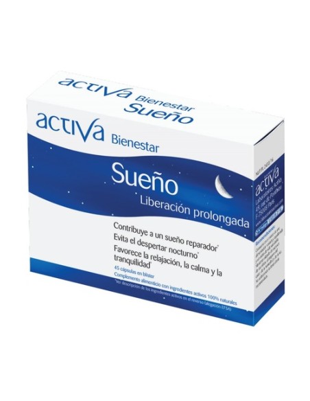 Bienestar sueño 45 cápsulas vegetales Activa