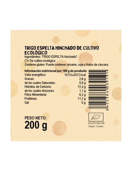Espelta hinchada Bio 200 g El Granero Integral