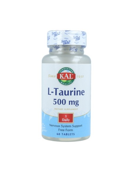 L-Taurina 60 tabletas de 500mg Kal