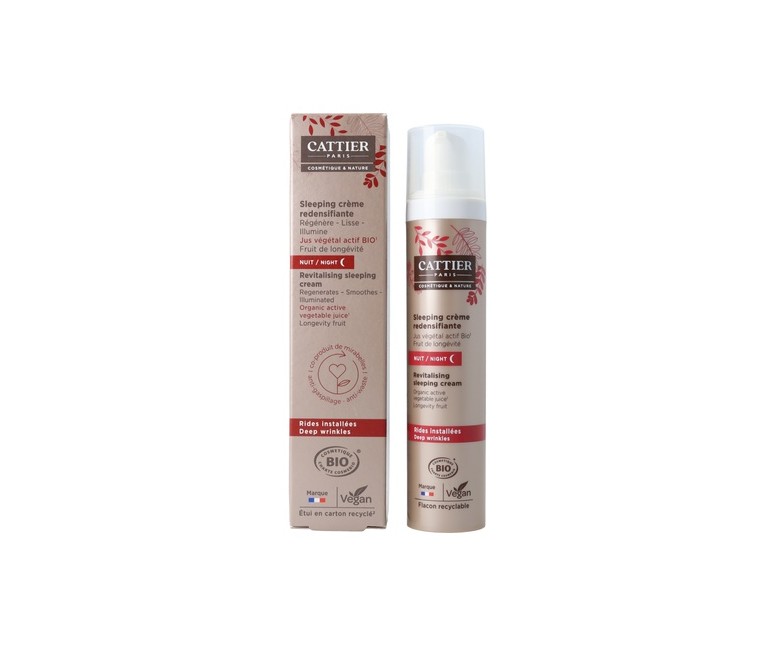 Crema redensificante para dormir 50 ml de crema Cattier