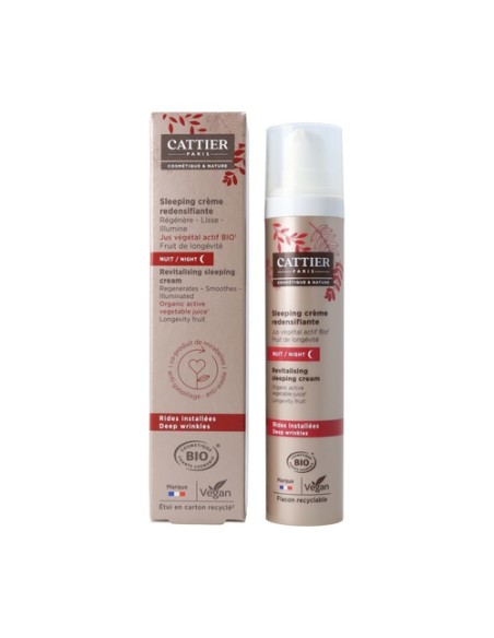 Crema redensificante para dormir 50 ml de crema Cattier