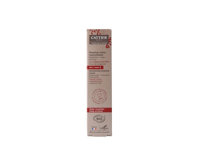 Crema redensificante para dormir 50 ml de crema Cattier