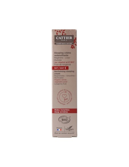 Crema redensificante para dormir 50 ml de crema Cattier