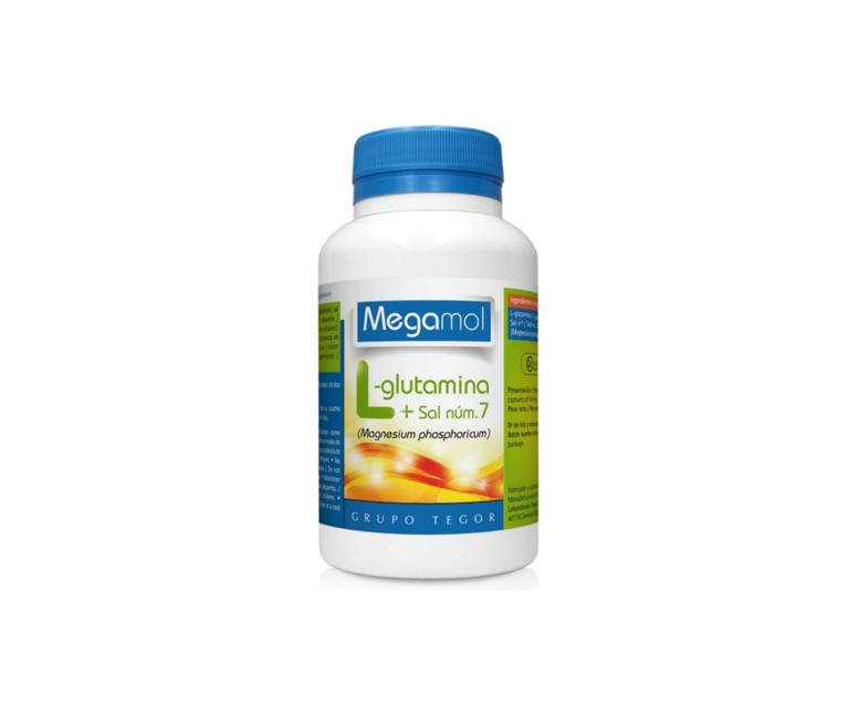 Megamol L-Glutamina + Sal Nº7 100 cápsulas Tegor