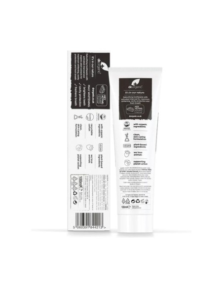 Pasta de dientes de carbón activado 100 ml Dr. Organic