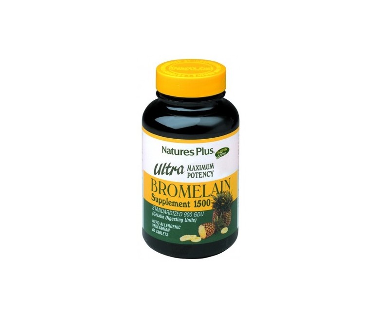 Ultra Bromelaina 60 comprimidos de 1500mg Natures Plus