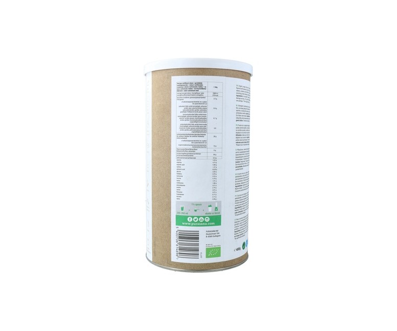 Proteína de arroz 400 g de polvo (Plátano) Purasana